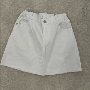 Girl’s Crazy 8 White Denim Jean Skirt Size 12